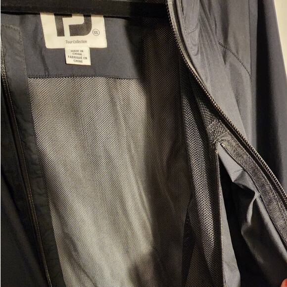 FJ FootJoy Men's DRY JOY Golf Soft Shell Jacket Black XXL - Picture 10 of 11